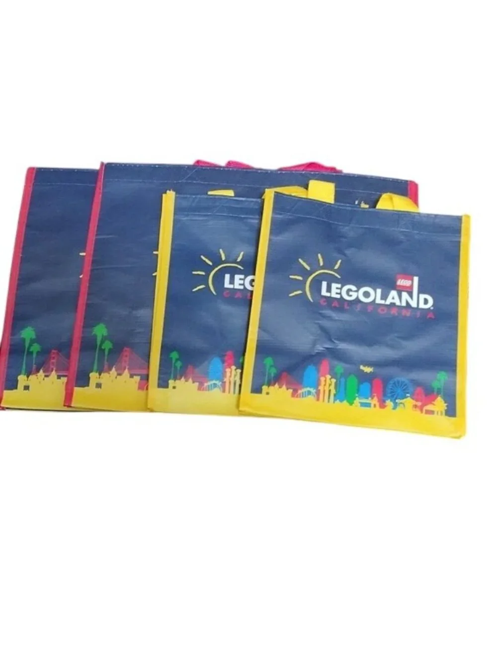Legoland California Gift Bags, Set of 4: 2x Small + 2x Medium